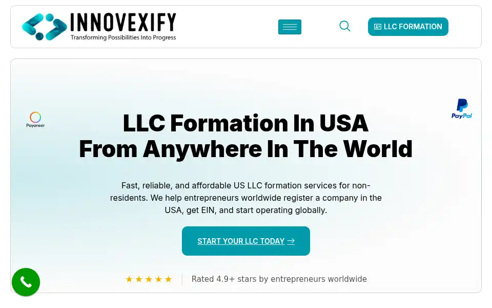 Screenshot of innovexify.com
