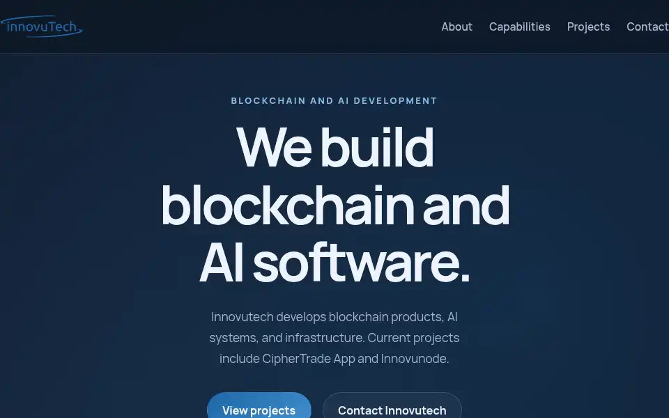 Screenshot of innovutech.com