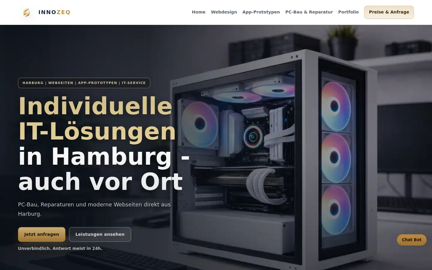 Screenshot of innozeq.de