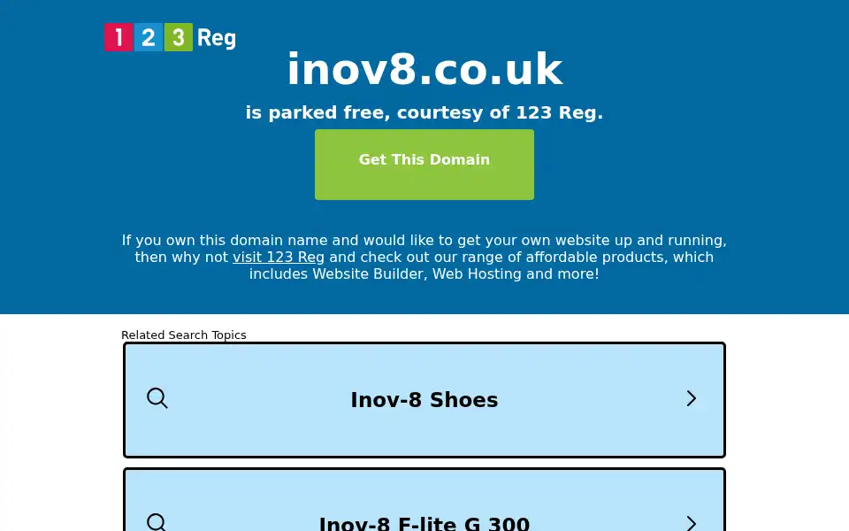 Screenshot of inov8.co.uk