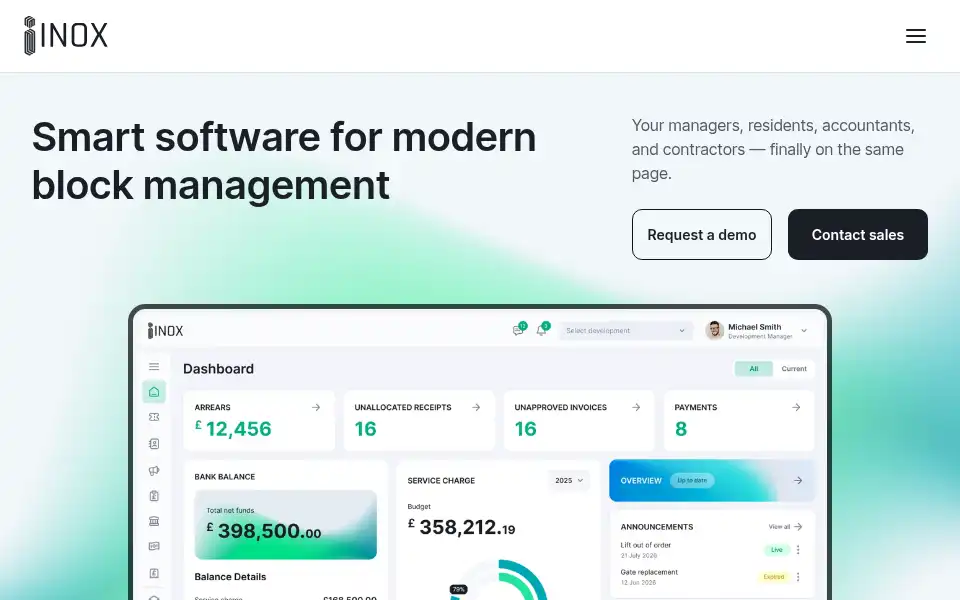 Screenshot of inoxliving.io