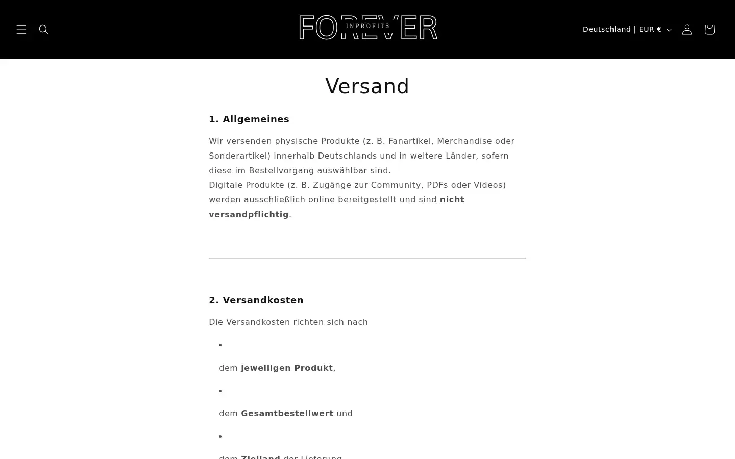 Screenshot of inprofits4ever.de