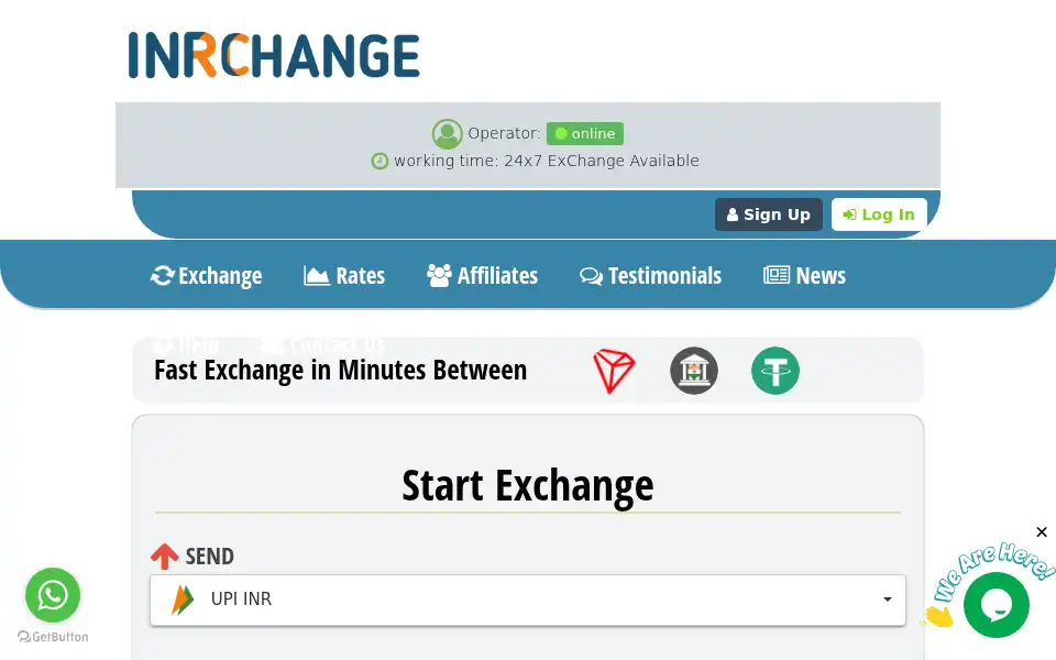 Screenshot of inrchange.com
