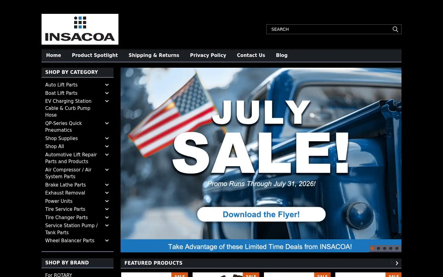 Screenshot of insacoa.com