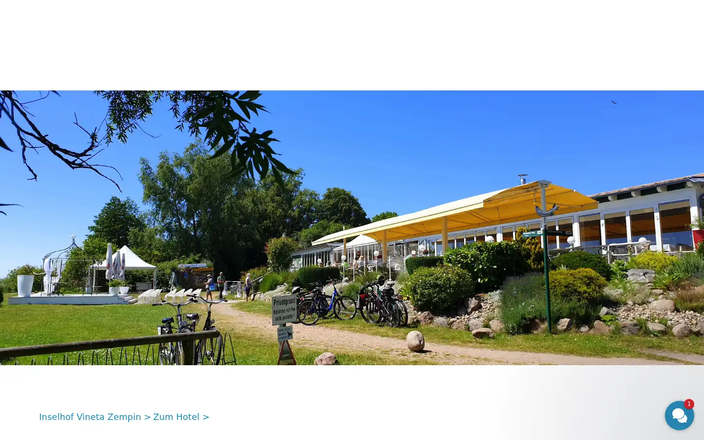 Screenshot of inselhof-vineta.de