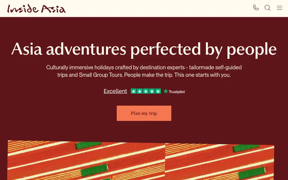 Screenshot of insideasiatours.com
