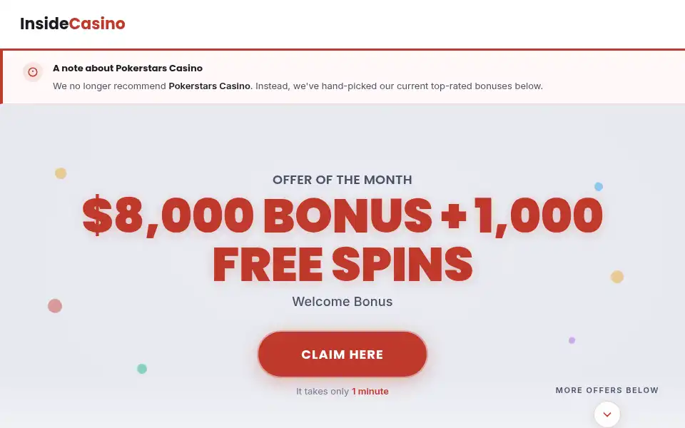 Screenshot of insidecasino.ca