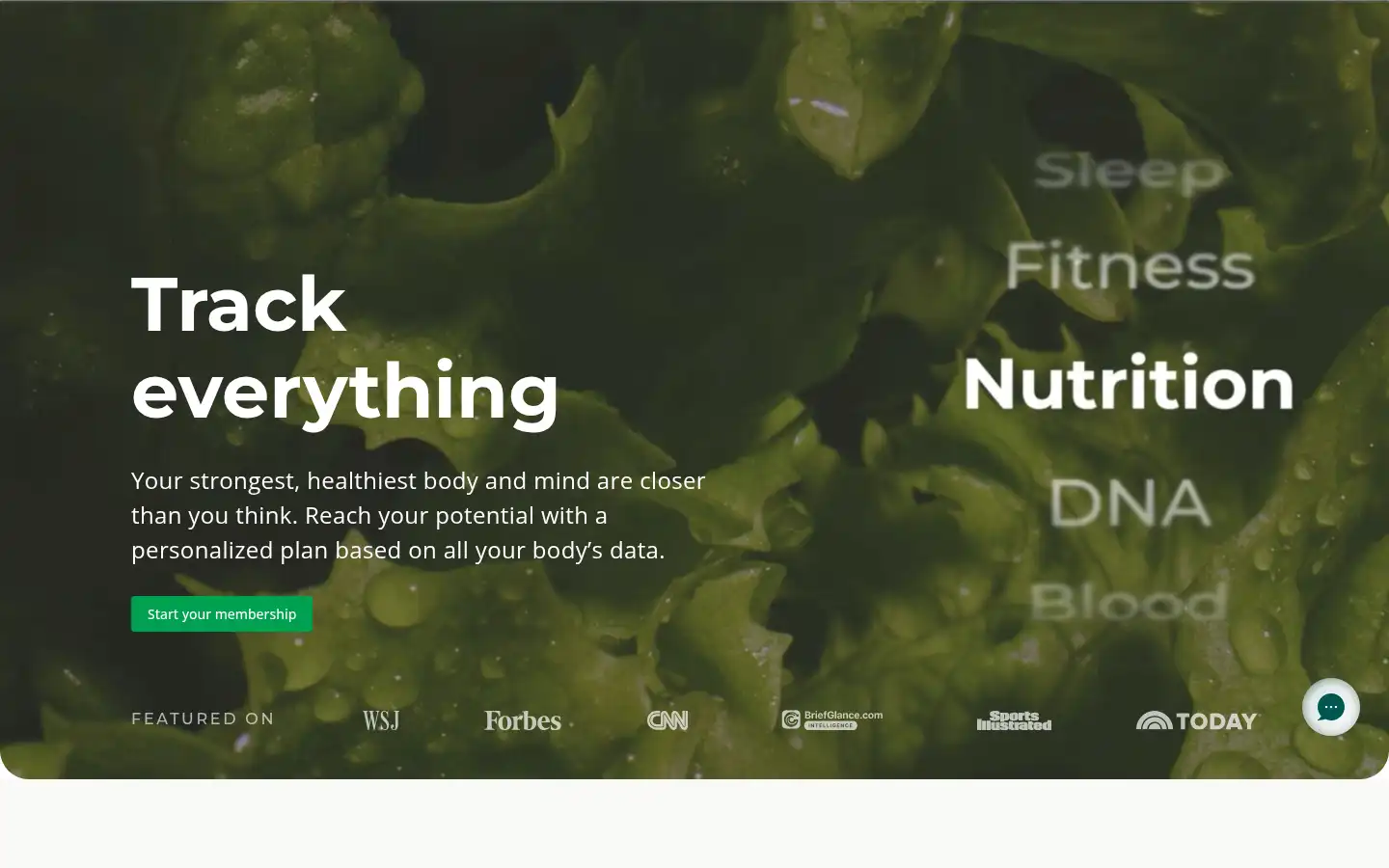 Screenshot of insidetracker.com