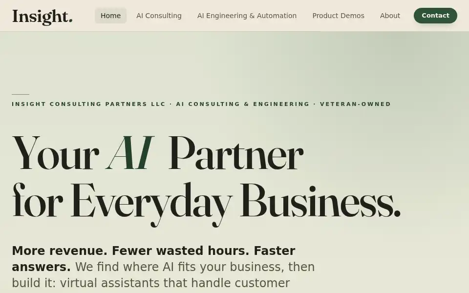 Screenshot of insightconsultingtech.com