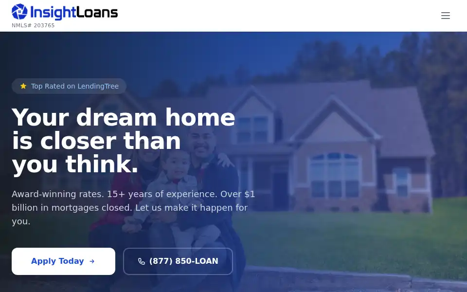 Screenshot of insightloans.com