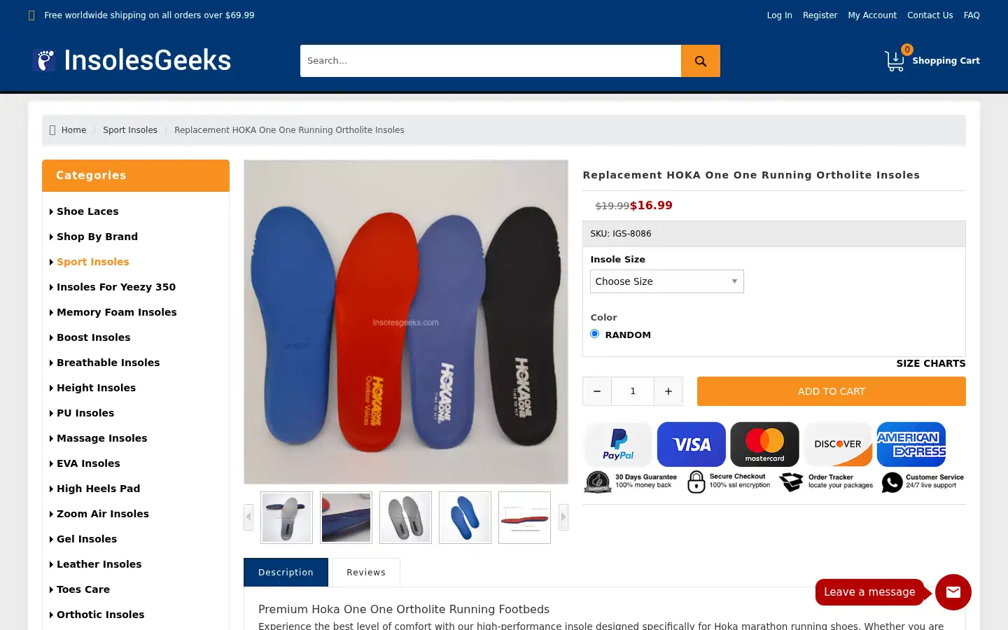 Screenshot of insolesgeeks.com