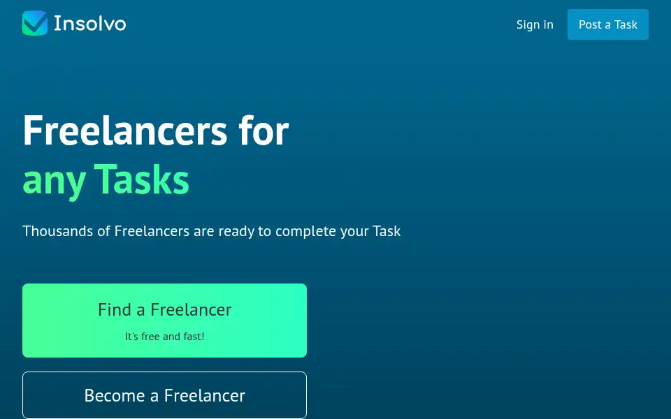 Screenshot of insolvo.com