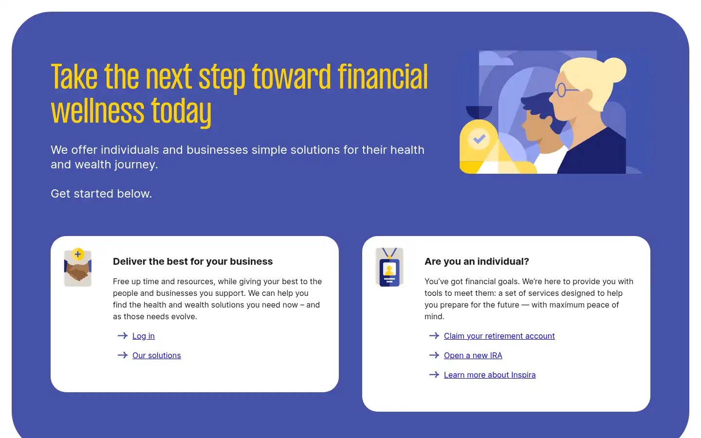 Screenshot of inspirafinancial.com