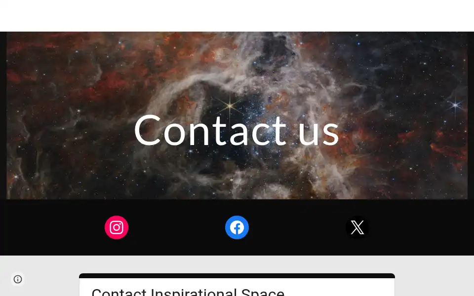 Screenshot of inspirationalspace.net