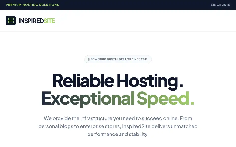 Screenshot of inspiredsite.com