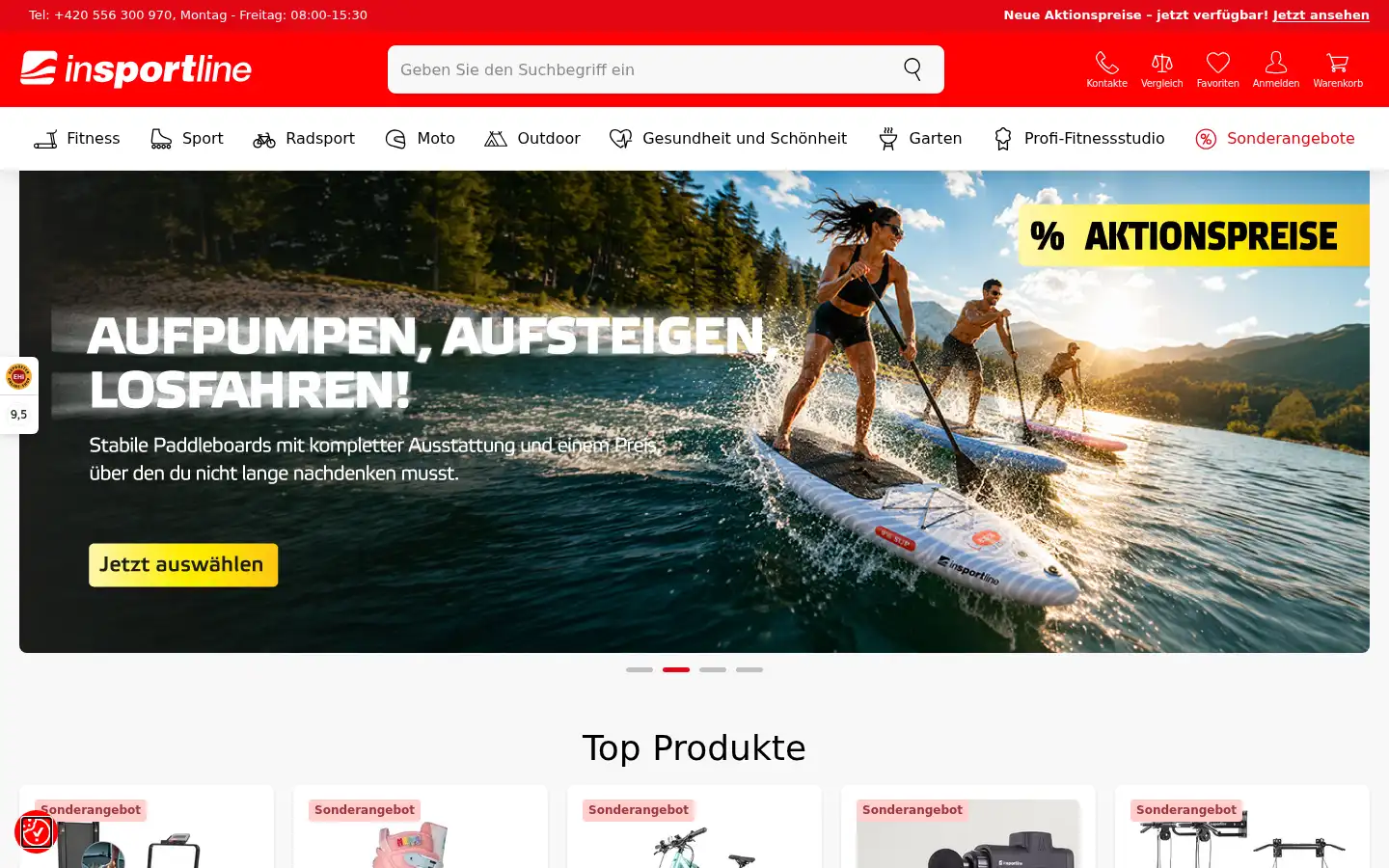 Screenshot of insportline.de