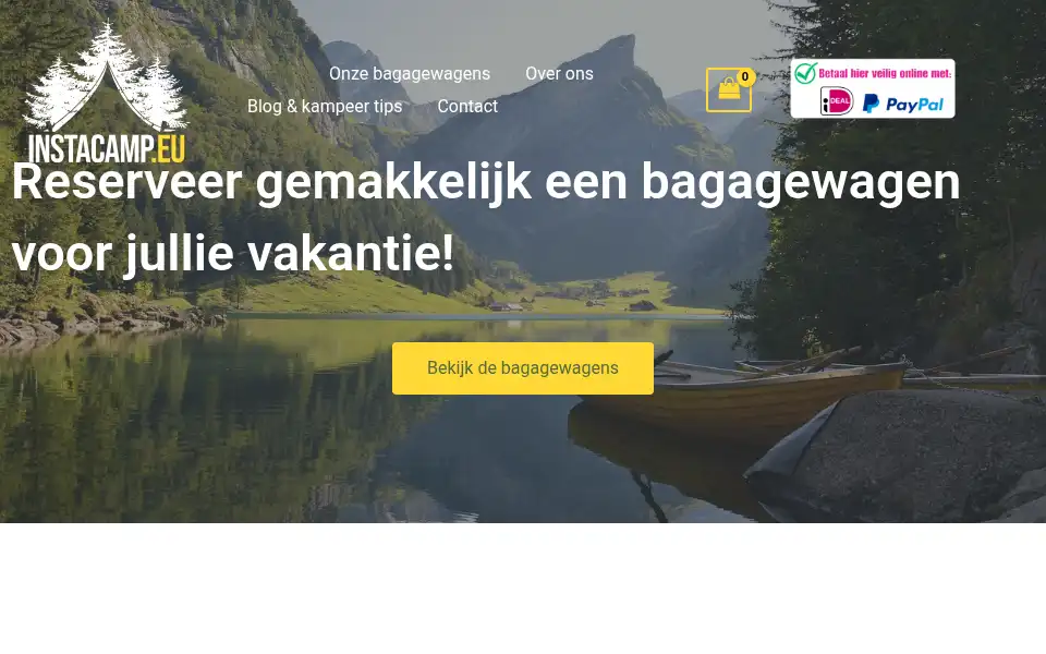 Screenshot of instacamp.eu