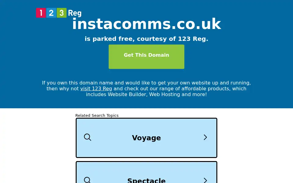 Screenshot of instacomms.co.uk