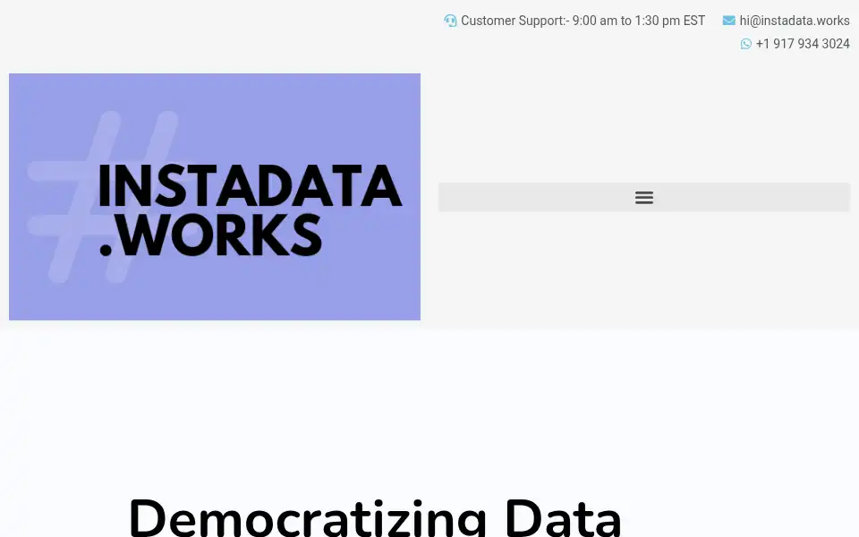 Screenshot of instadata.works