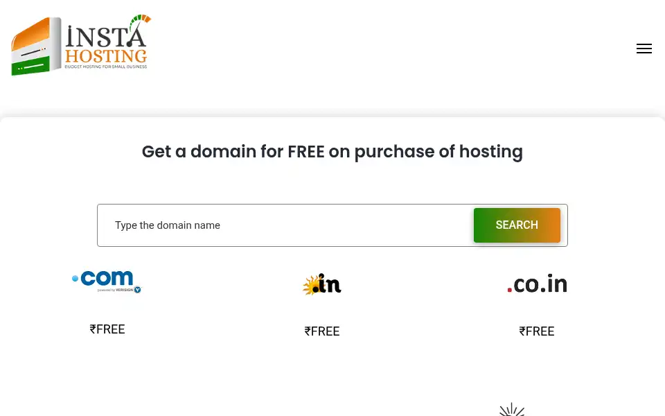 Screenshot of instahosting.in
