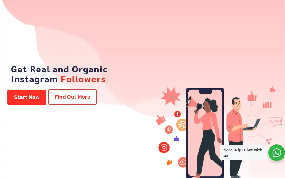Screenshot of instaleaders.com