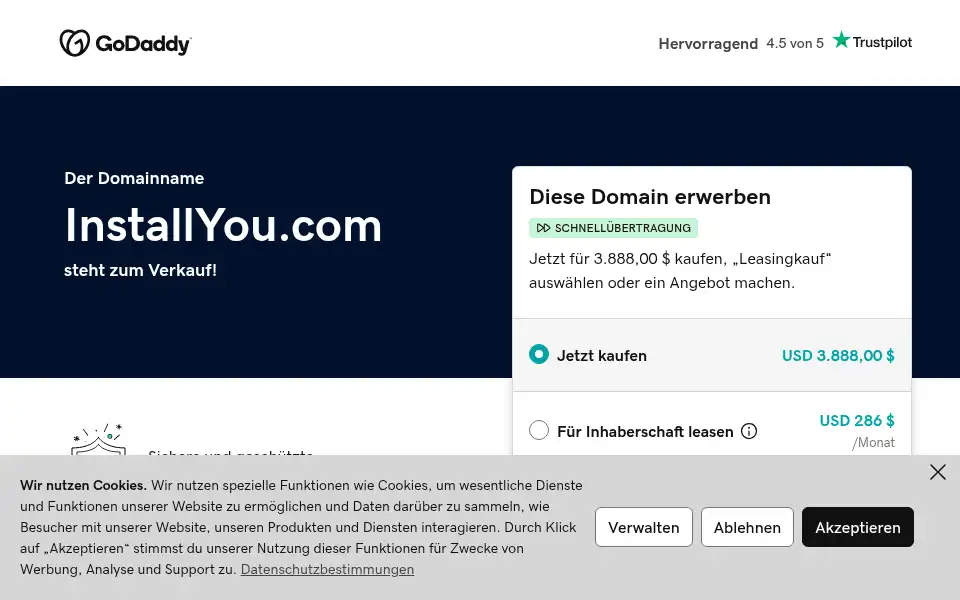 Screenshot of installyou.com