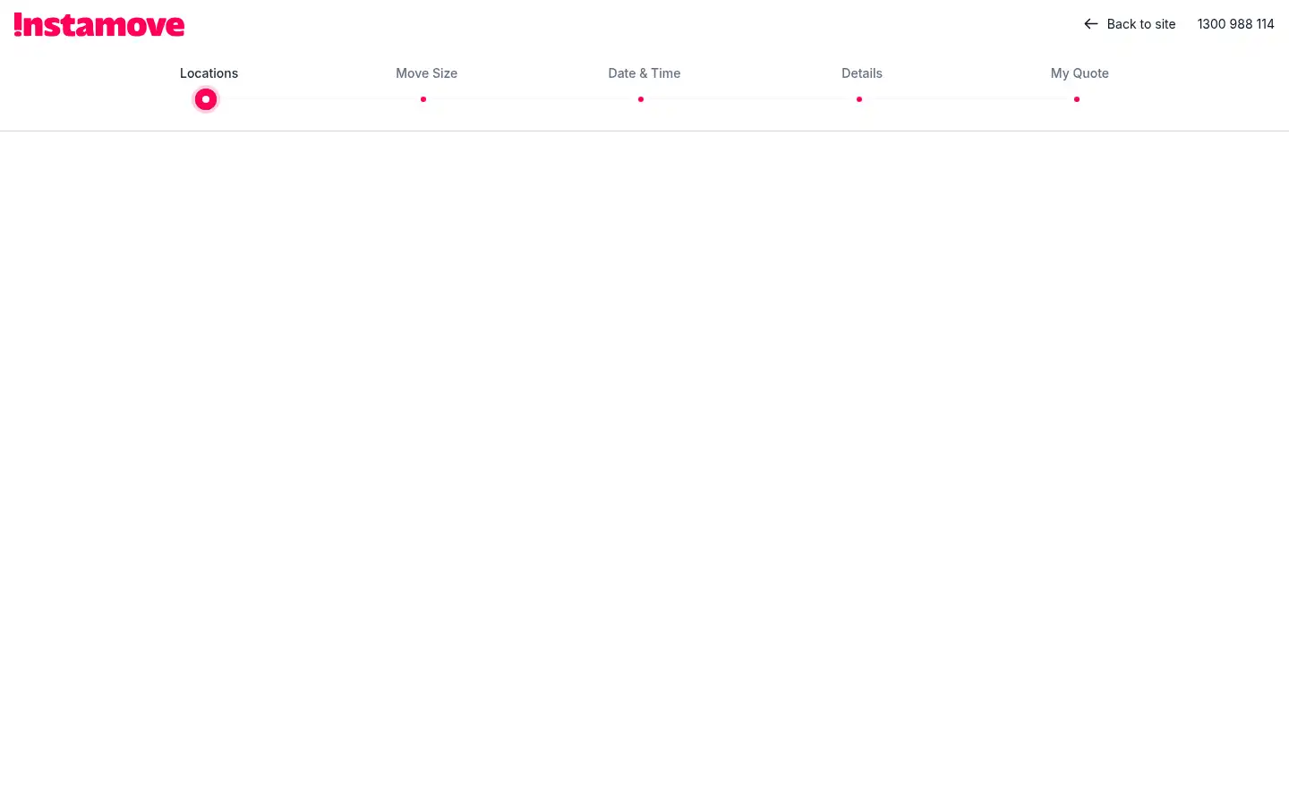Screenshot of instamove.com.au