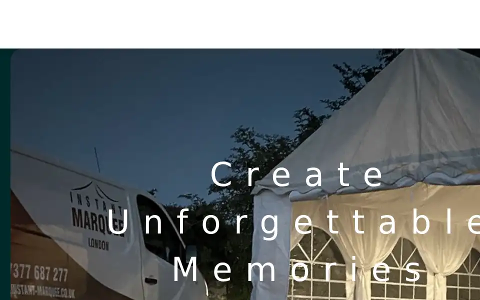 Screenshot of instant-marquee.co.uk