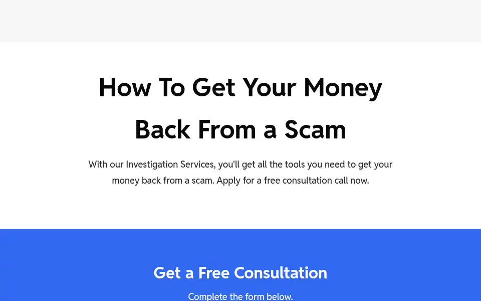 Screenshot of instant-recovery.com