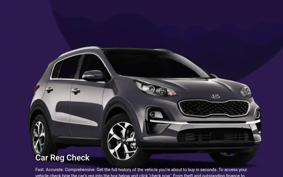 Screenshot of instantcarchecker.co.uk