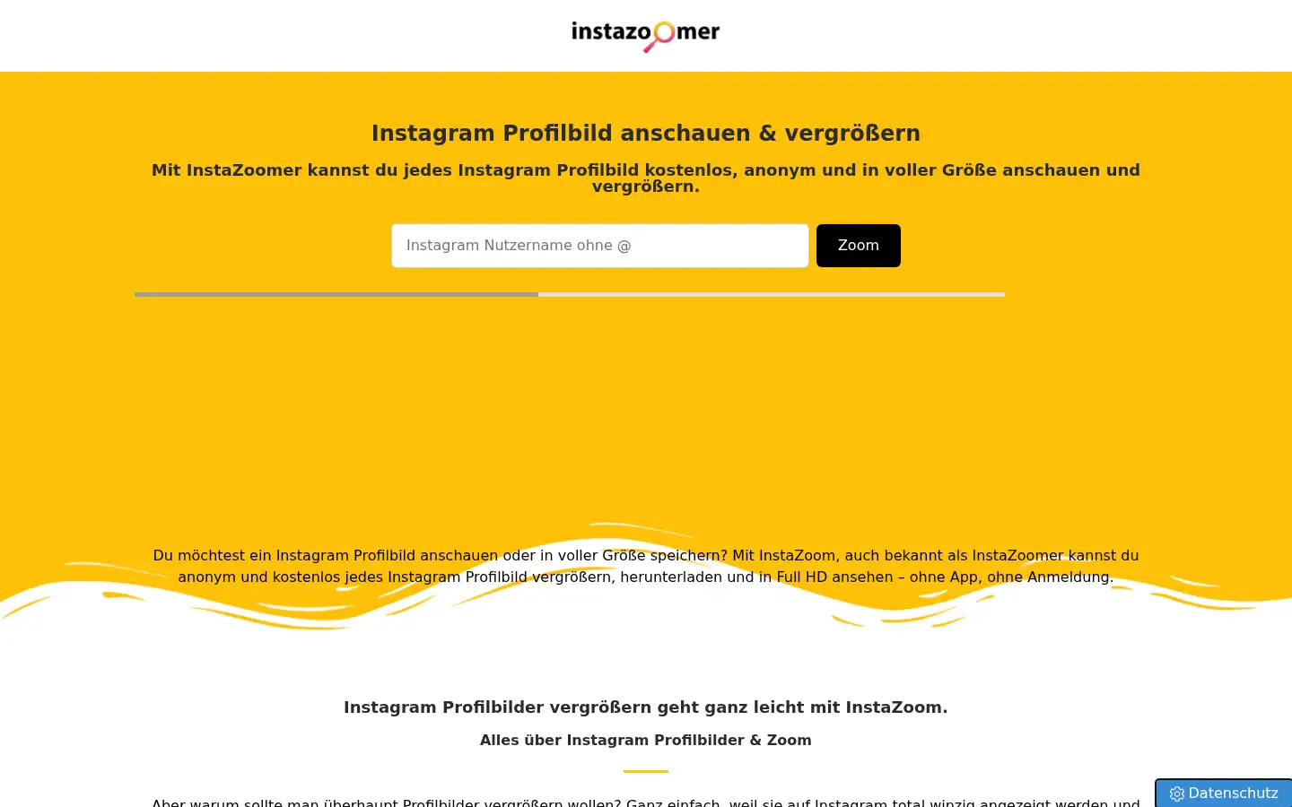 Screenshot of instazoomer.de