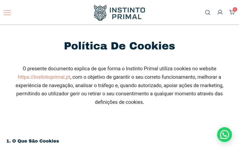 Screenshot of instintoprimal.pt