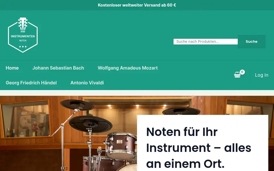 Screenshot of instrumenten-noten.com