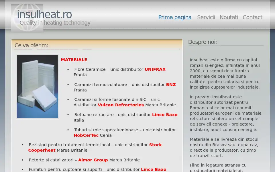 Screenshot of insulheat-ro.ro