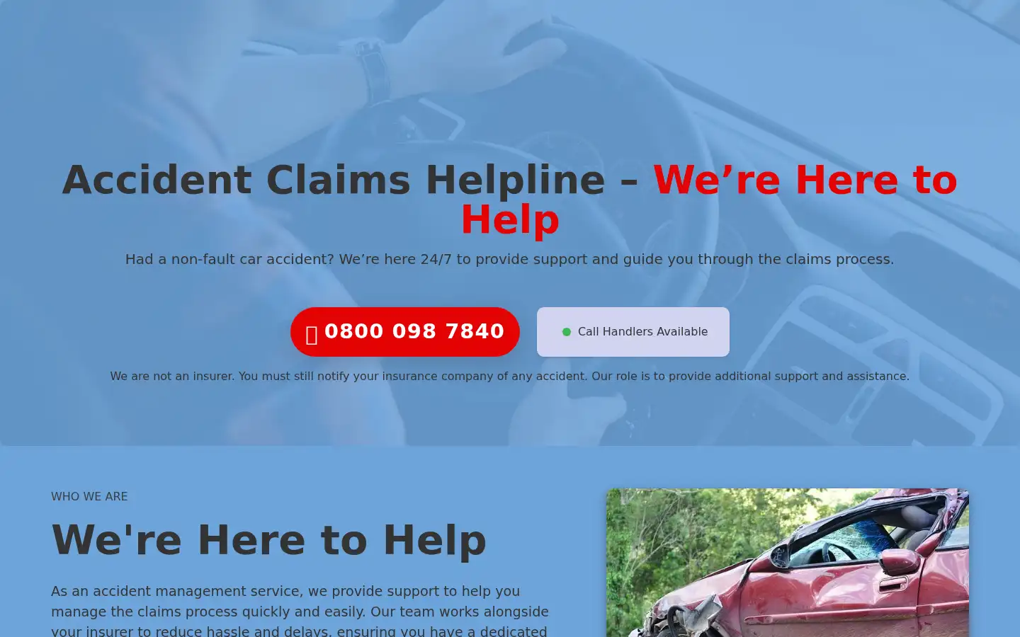 Screenshot of insurance-accident-line.com