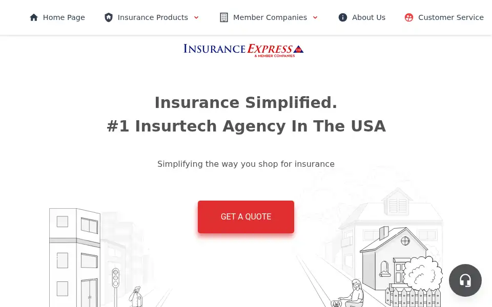 Screenshot of insuranceexpress.com