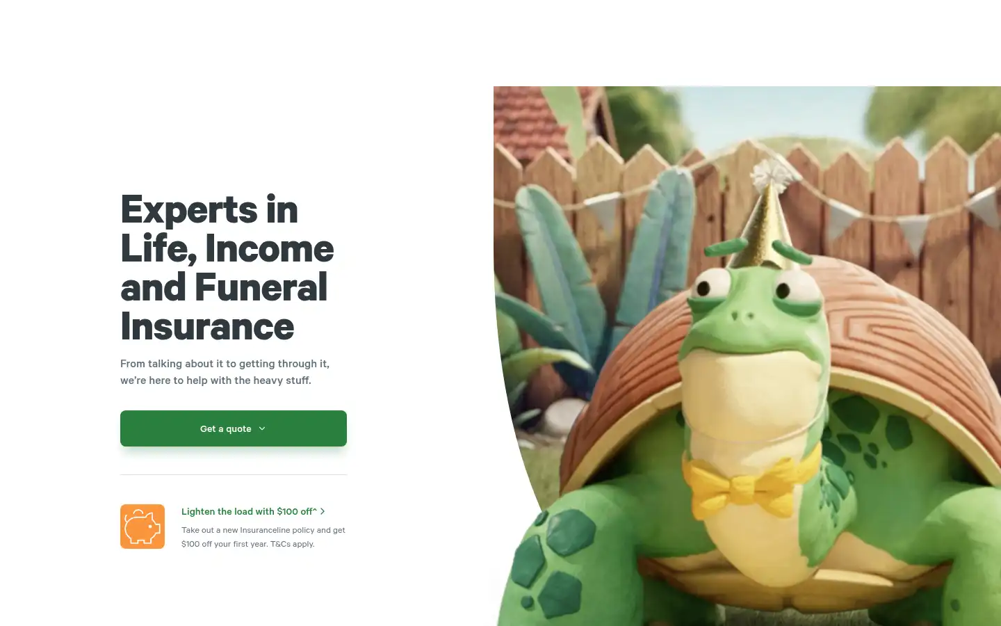 Screenshot of insuranceline.com.au