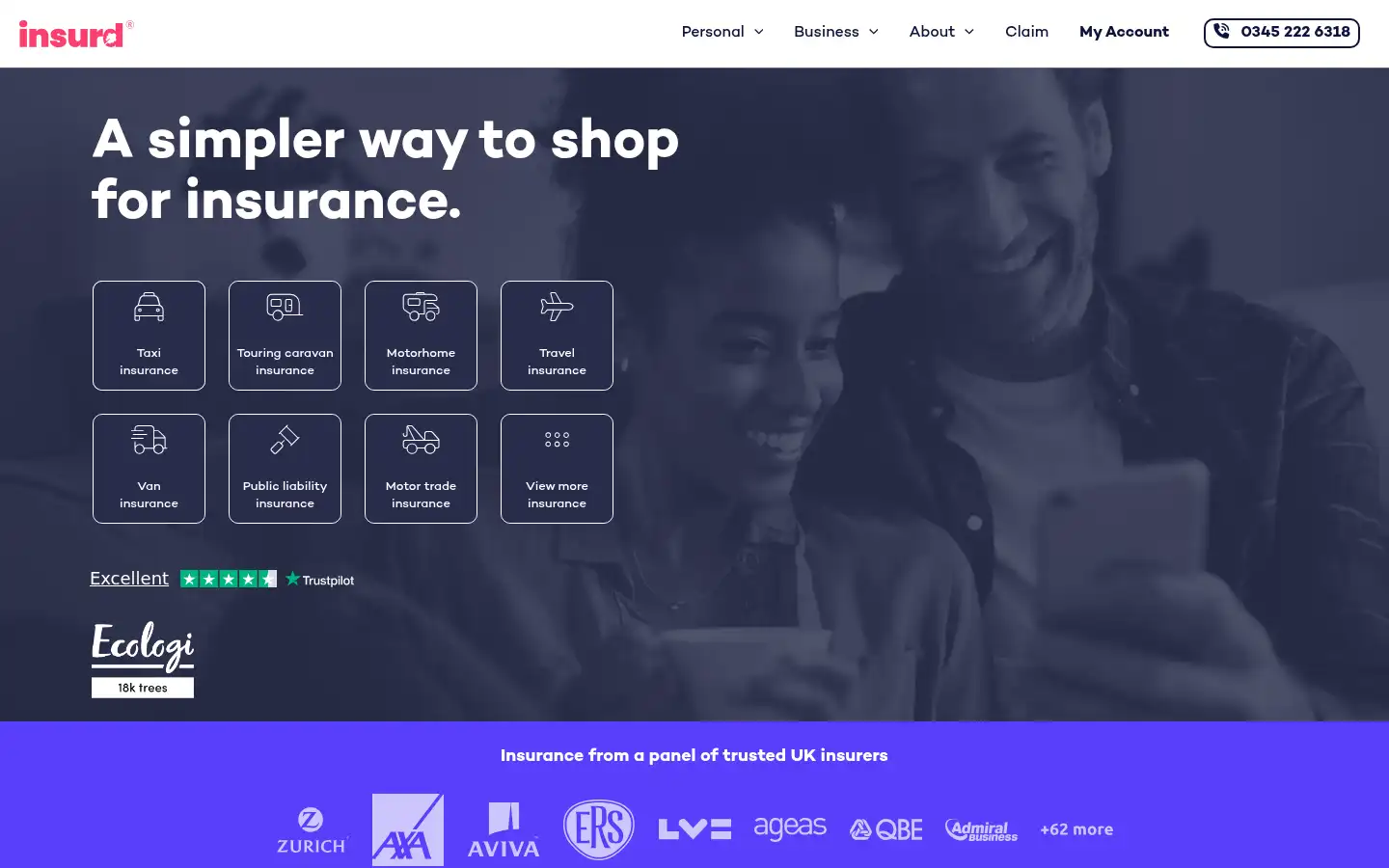 Screenshot of insurd.co.uk