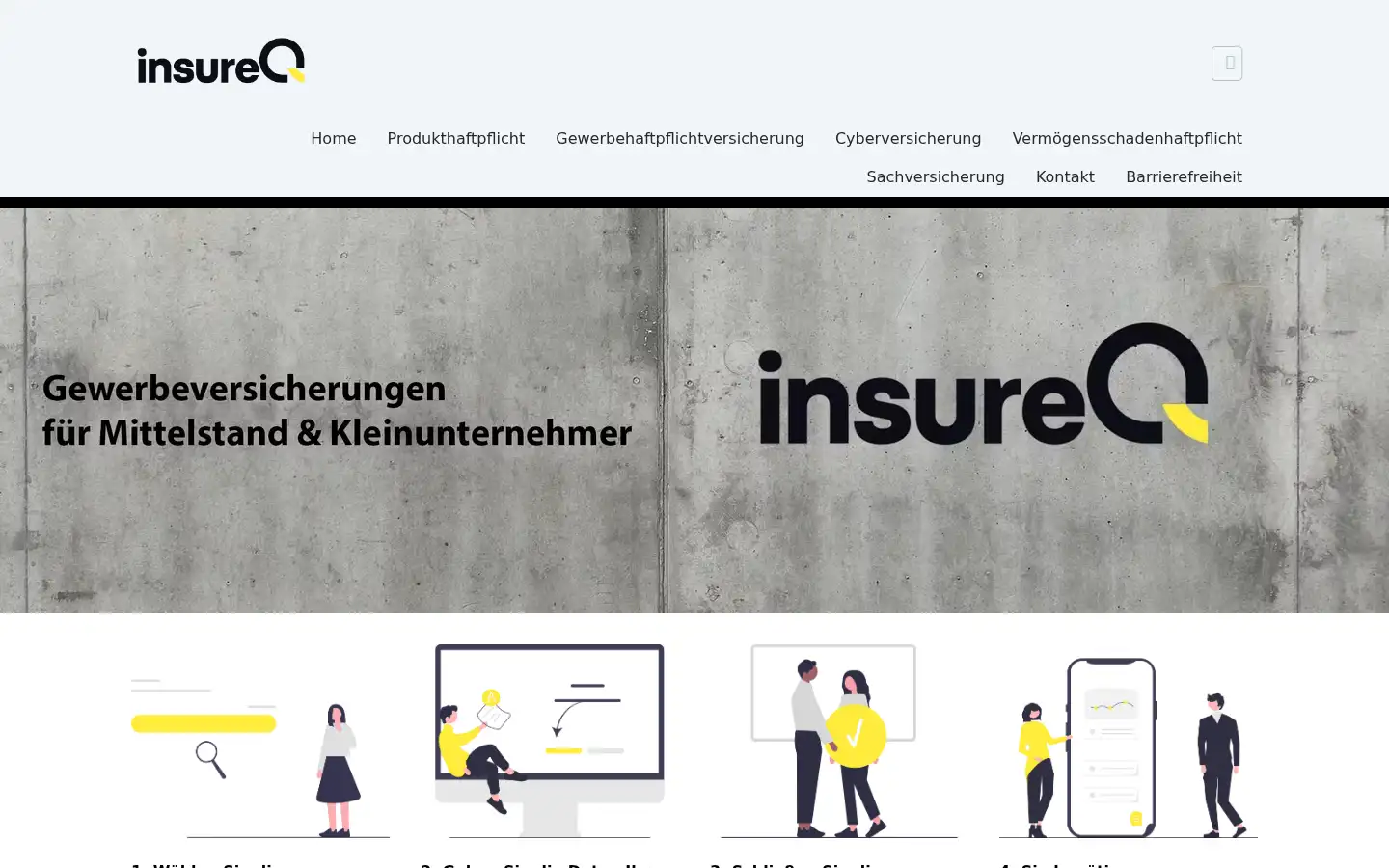 Screenshot of insureq.de