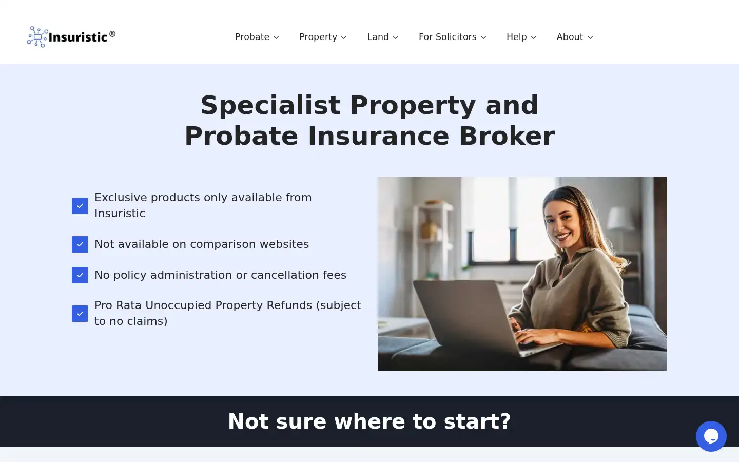 Screenshot of insuristic.co.uk