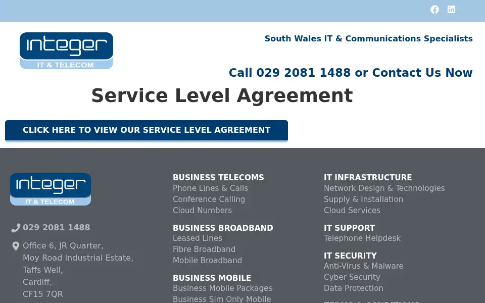 Screenshot of integerltd.com