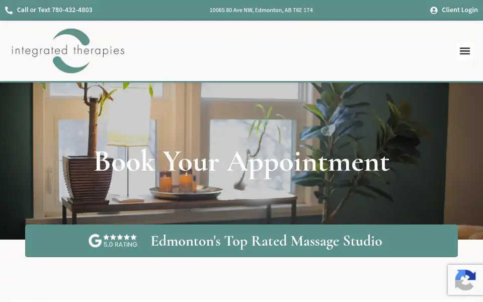 Screenshot of integratedtherapies.ca