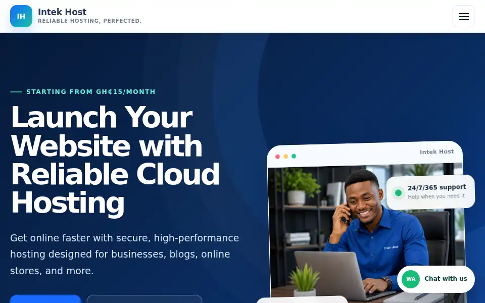 Screenshot of intekhost.net