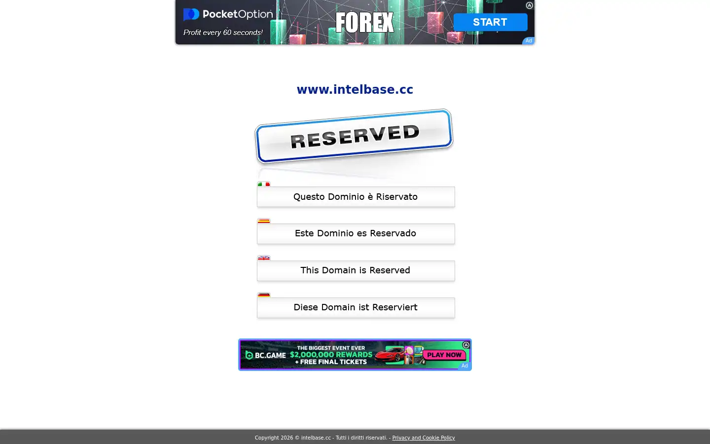 Screenshot of intelbase.cc