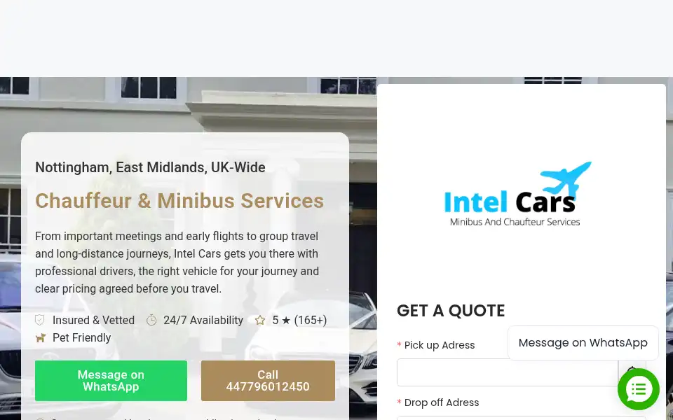 Screenshot of intelcars.co.uk