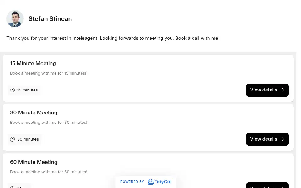 Screenshot of inteleagent.io