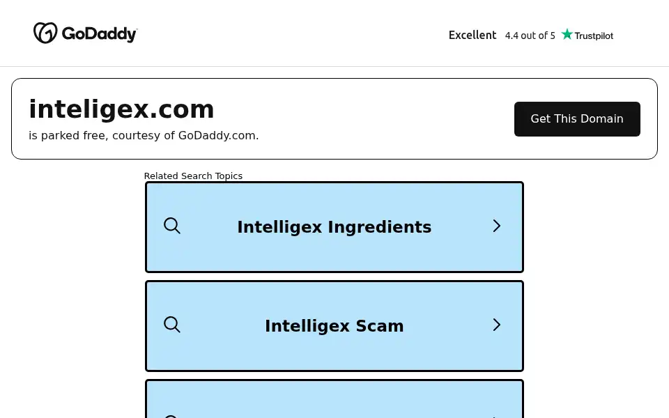 Screenshot of inteligex.com