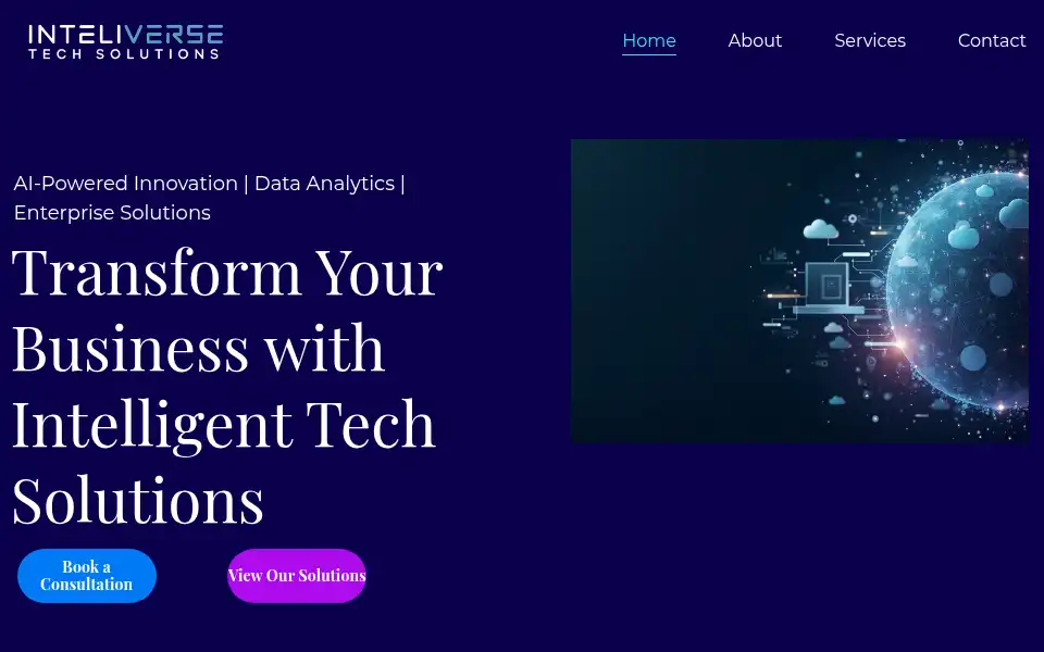 Screenshot of inteliversetech.com