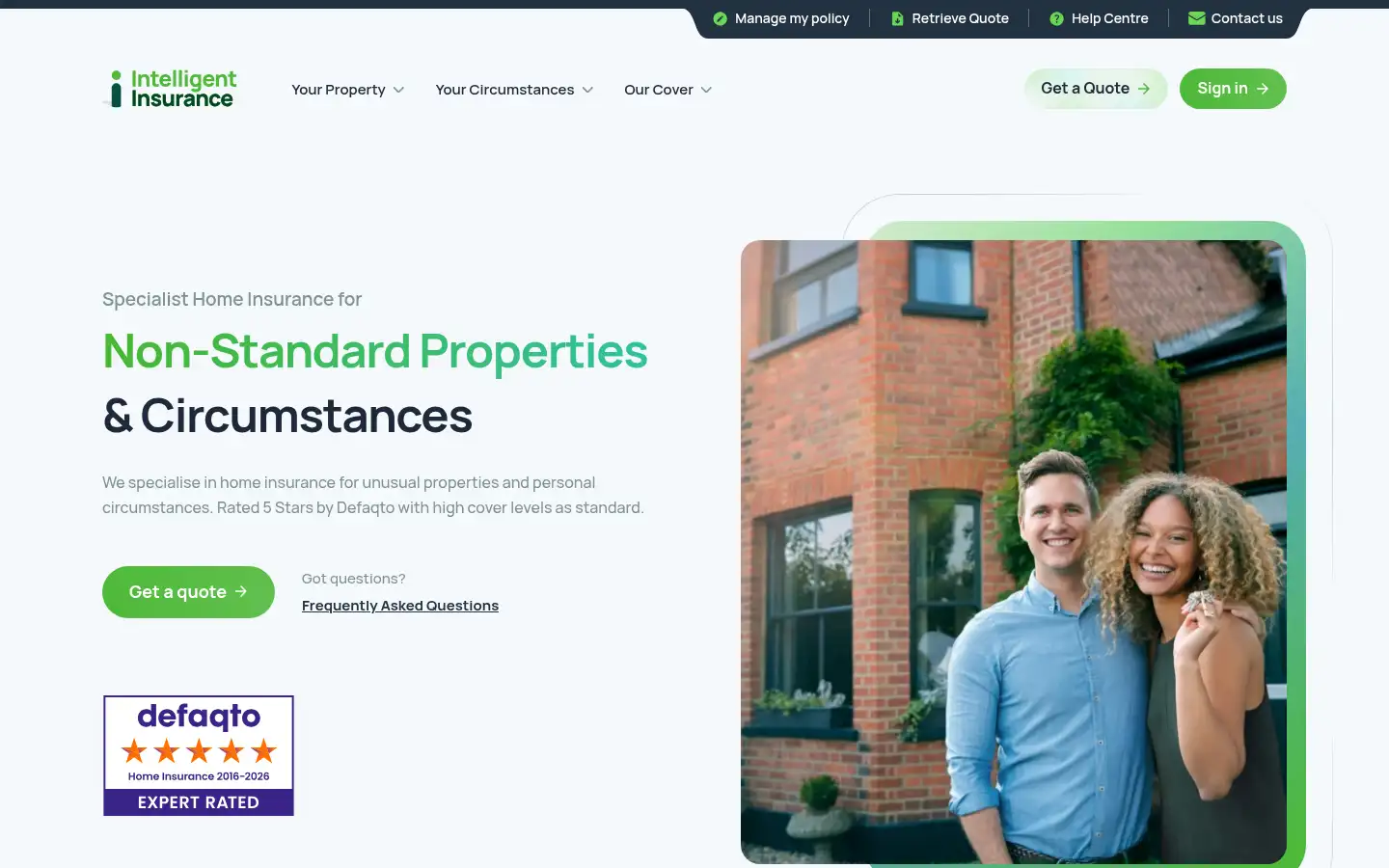 Screenshot of intelligentinsurance.co.uk