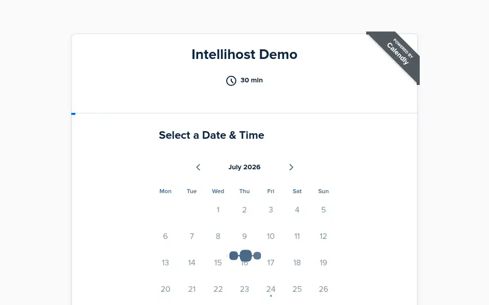 Screenshot of intellihost.co